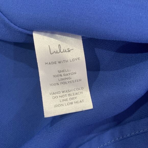 Lulu's Dress M Heart Of Marigold Wrap Denim Maxi Gauzy Rayon Flowy Minimalist - Picture 12 of 14